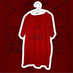 Under Armour Kids' Bright Red Short Sleeve Tee Youth Large